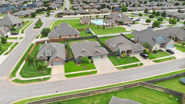 3021 NW 179th Ct, Edmond, OK 73012 - aerial perspective of suburban area with a pool area