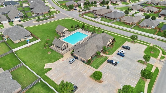 3021 NW 179th Ct, Edmond, OK 73012 - aerial view of property and surrounding area with nearby suburban area