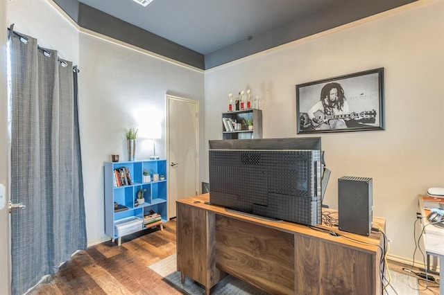 17425 White Hawk Dr, Edmond, OK 73012 - office featuring wood finished floors