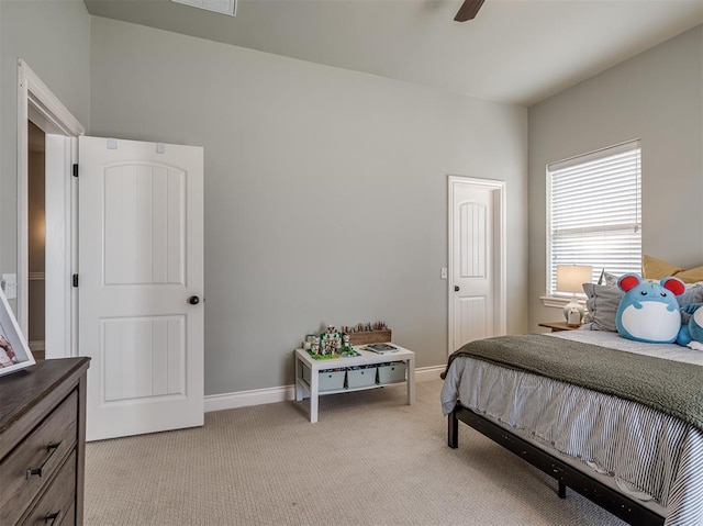 4800 Stelens Ct, Norman, OK 73071 - bedroom featuring light colored carpet and a ceiling fan