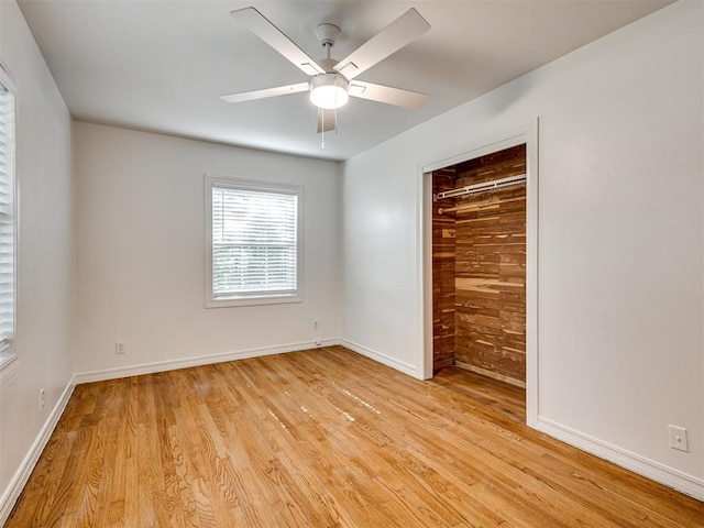 500 Dakota St, Norman, OK 73069 - empty room with light wood finished floors and ceiling fan
