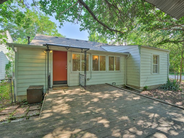 500 Dakota St, Norman, OK 73069 - back of house featuring a wooden deck
