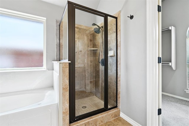 9024 NW 79th Ter, Yukon, OK 73099 - full bath featuring a stall shower and a garden tub