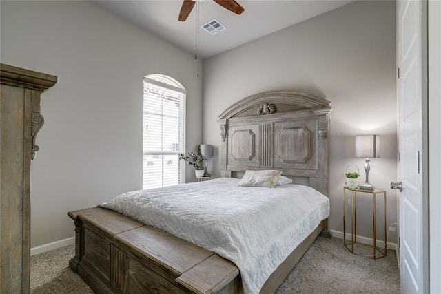 14812 Deerbrook Blvd, Oklahoma City, OK 73142 - carpeted bedroom featuring baseboards and a ceiling fan