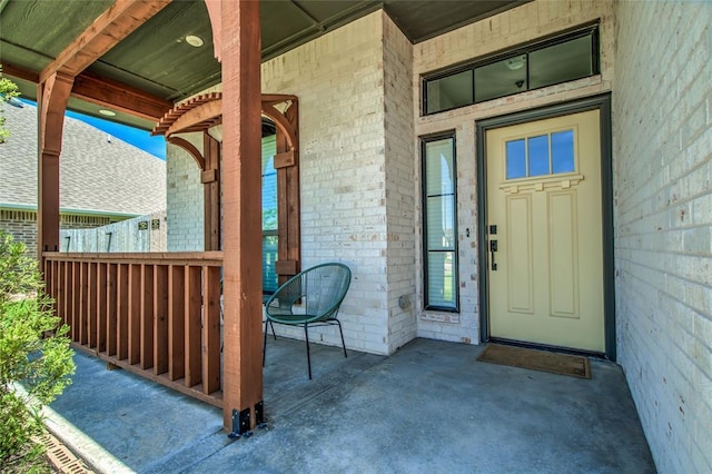 14812 Deerbrook Blvd, Oklahoma City, OK 73142 - entrance to property with brick siding and covered porch