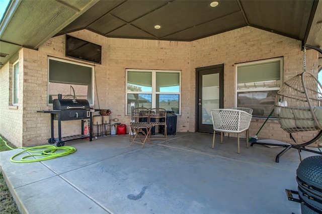 14812 Deerbrook Blvd, Oklahoma City, OK 73142 - view of patio / terrace with a grill
