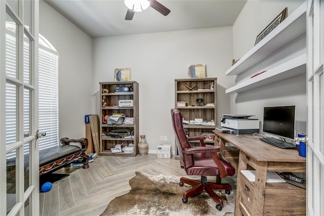 14812 Deerbrook Blvd, Oklahoma City, OK 73142 - office space featuring ceiling fan