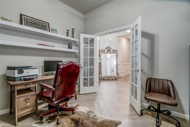 14812 Deerbrook Blvd, Oklahoma City, OK 73142 - office area with french doors
