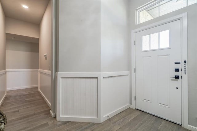 14812 Deerbrook Blvd, Oklahoma City, OK 73142 - foyer featuring wood finished floors