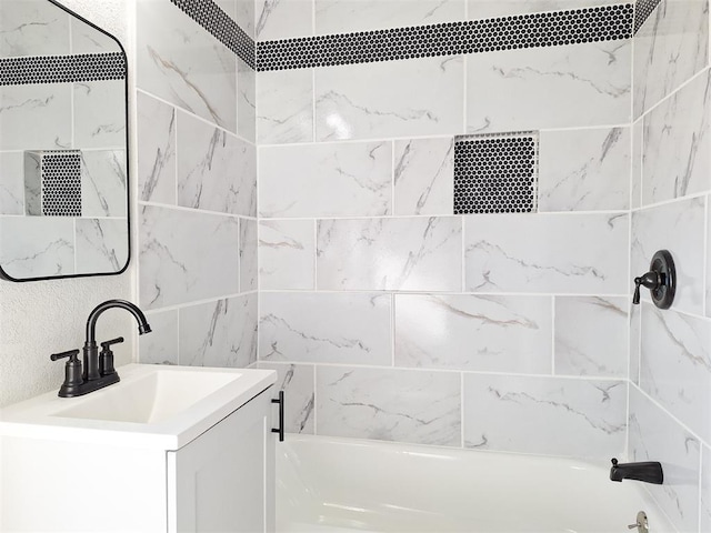 4713 Meench Dr, Del City, OK 73115 - bathroom with bathing tub / shower combination and vanity