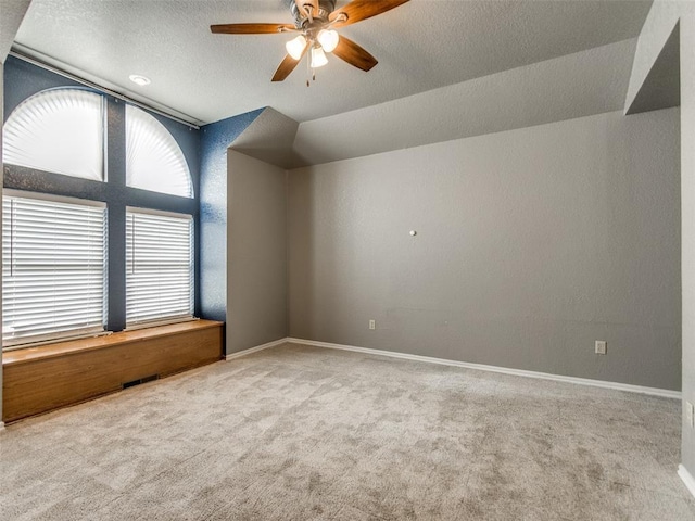 320 N Jasper Way, Mustang, OK 73064 - carpeted empty room with a ceiling fan and a textured ceiling