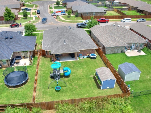 8025 Waters Edge Way, Del City, OK 73135 - aerial view of residential area