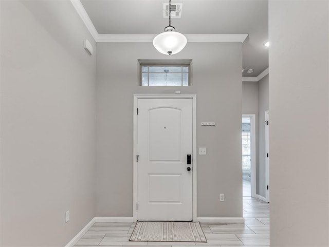 11604 SW 9th St, Yukon, OK 73099 - foyer with crown molding