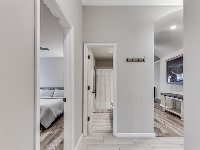 11604 SW 9th St, Yukon, OK 73099 - hall featuring baseboards