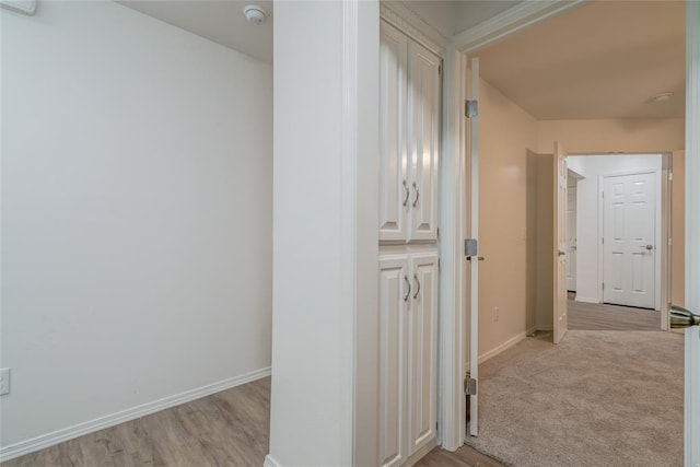 7913 Debar Cir, Oklahoma City, OK 73132 - hall featuring light wood-type flooring