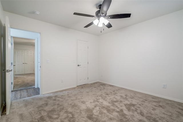 7913 Debar Cir, Oklahoma City, OK 73132 - spare room with carpet flooring and ceiling fan