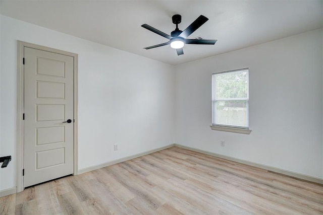 800 SW 26th St, Oklahoma City, OK 73109 - spare room featuring wood finished floors and a ceiling fan