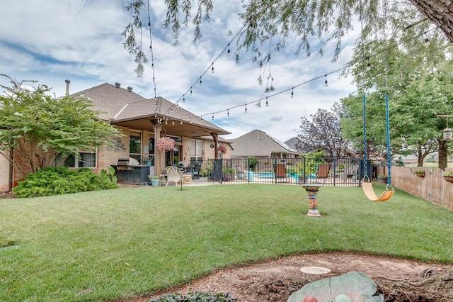 16204 Old Olive Way, Edmond, OK 73013 - view of yard with a patio area