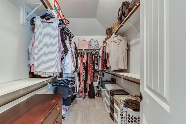 11316 NW 94th St, Yukon, OK 73099 - spacious closet featuring carpet and lofted ceiling