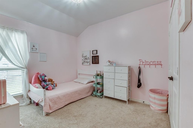 11316 NW 94th St, Yukon, OK 73099 - carpeted bedroom with lofted ceiling