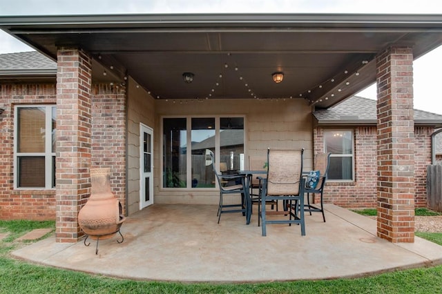 9124 NW 90th Cir, Yukon, OK 73099 - view of patio with outdoor dining space