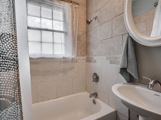 2028 Carlisle Rd, The Village, OK 73120 - bathroom with shower / tub combo and a sink