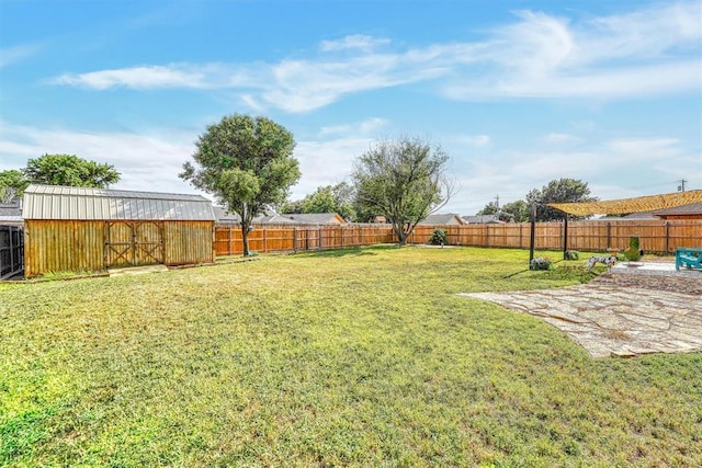 224 N Quail Run, Altus, OK 73521 - fenced backyard with a shed
