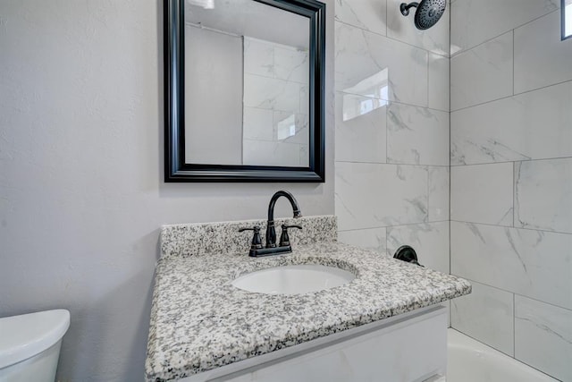 2132 N Rhode Island Ave, Oklahoma City, OK 73111 - bathroom with vanity and shower / bathtub combination