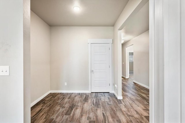 2020 Sara Vista Dr, Yukon, OK 73099 - unfurnished room featuring dark wood-style flooring and baseboards