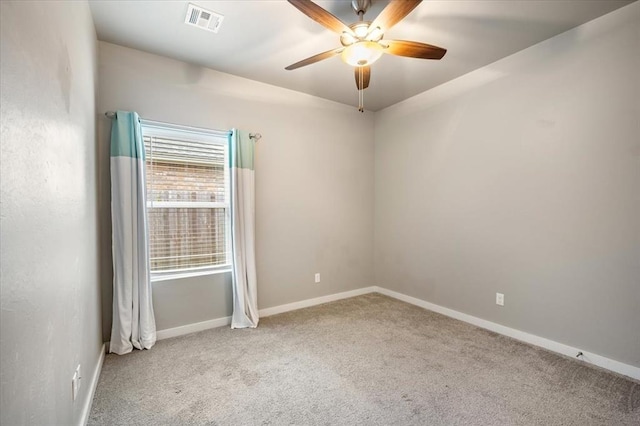 2020 Sara Vista Dr, Yukon, OK 73099 - unfurnished room with carpet flooring and a ceiling fan