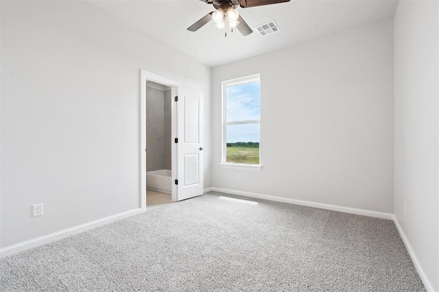 10400 SW 51st St, Mustang, OK 73064 - carpeted empty room featuring ceiling fan and baseboards
