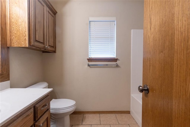 2728 SE 93rd St, Moore, OK 73160 - full bathroom with vanity, tile patterned flooring, and tub / shower combination