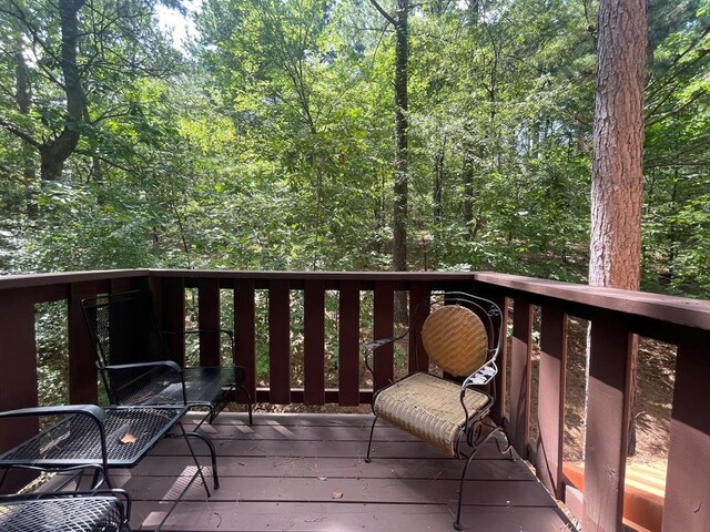113 Bentwater Rd, Broken Bow, OK 74728 - view of wooden terrace