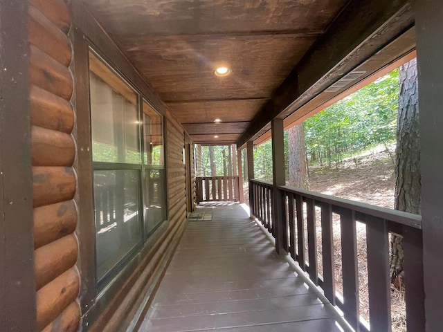 113 Bentwater Rd, Broken Bow, OK 74728 - view of wooden porch