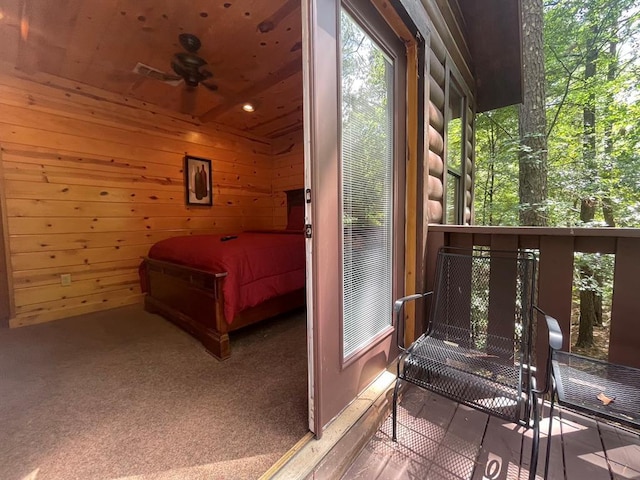 113 Bentwater Rd, Broken Bow, OK 74728 - balcony with ceiling fan