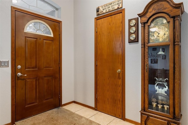 1748 Logans Run, Chandler, OK 74834 - foyer featuring baseboards and light tile patterned flooring