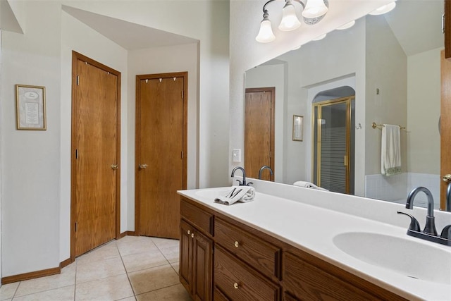 1748 Logans Run, Chandler, OK 74834 - full bath featuring double vanity and tile patterned floors