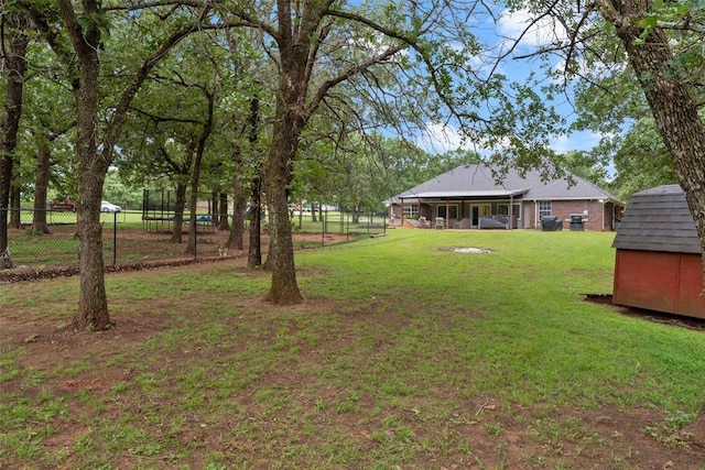1748 Logans Run, Chandler, OK 74834 - view of yard with a storage shed