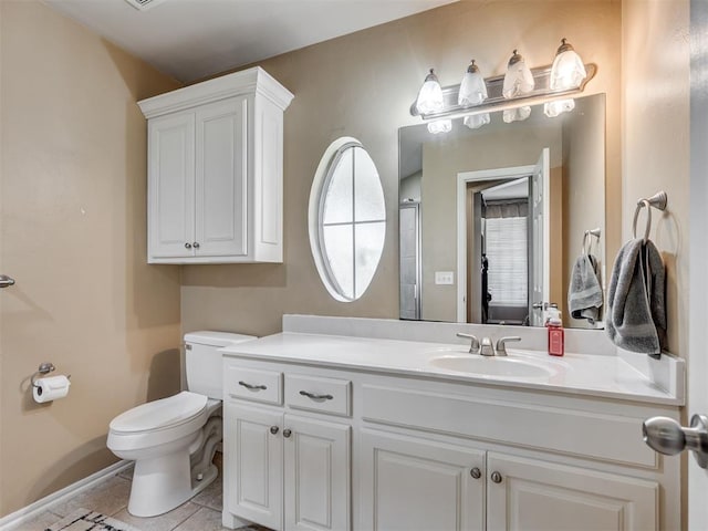 1810 Sandpiper Dr, Blanchard, OK 73010 - bathroom with tile patterned floors and vanity