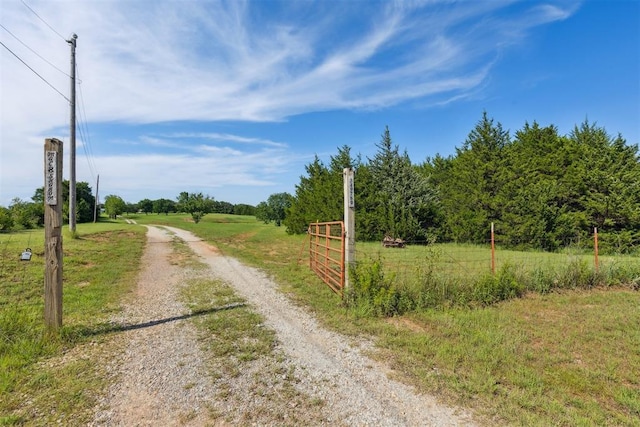 349760 E 970th Rd, Sparks, OK 74869 - view of dirt / gravel driveway with a rural view