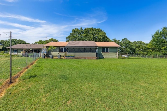 349760 E 970th Rd, Sparks, OK 74869 - back of property with a metal roof