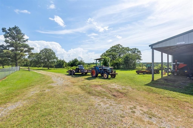 349760 E 970th Rd, Sparks, OK 74869 - view of yard featuring a carport and driveway