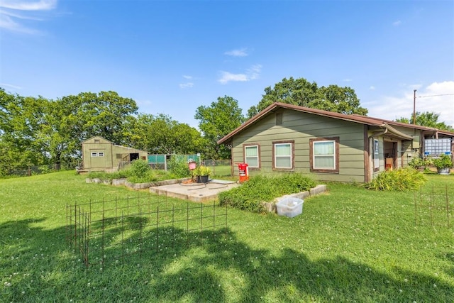 349760 E 970th Rd, Sparks, OK 74869 - rear view of property featuring an outdoor structure