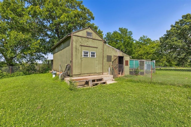 349760 E 970th Rd, Sparks, OK 74869 - back of house with an outbuilding
