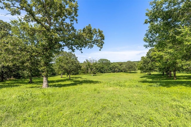 349760 E 970th Rd, Sparks, OK 74869 - view of green lawn featuring a view of trees