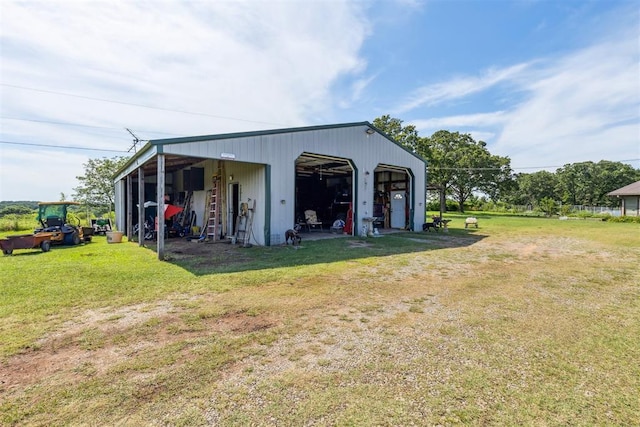 349760 E 970th Rd, Sparks, OK 74869 - view of pole building featuring a yard