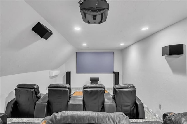 108 E Stroh Ave, Okarche, OK 73762 - cinema with lofted ceiling and recessed lighting