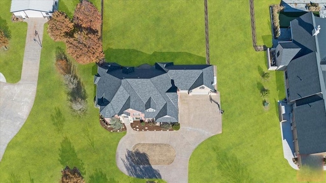 108 E Stroh Ave, Okarche, OK 73762 - drone / aerial view