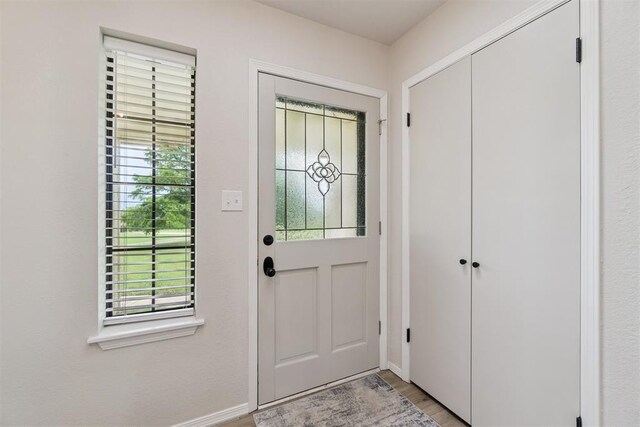 12073 N3540 Rd, Seminole, OK 74868 - entrance foyer featuring healthy amount of natural light and light wood finished floors