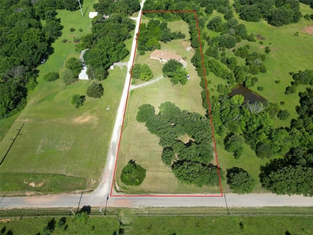 12073 N3540 Rd, Seminole, OK 74868 - overview of rural landscape with property boundaries highlighted